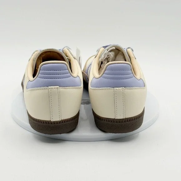 Adidas Samba OG W Leather Size 9 Womens Cream/Violet/Sand JI2678 - Picture 9 of 12